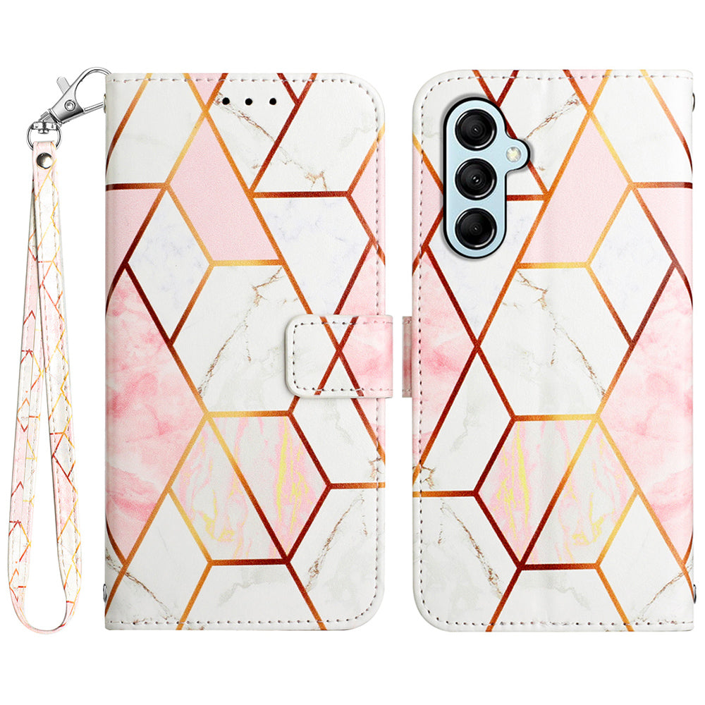 YB Mønster Udskrivning Læder Series-5 Til Samsung Galaxy M14 5G Marmor Mønster Stand Pung Telefon Etui YB Mønster Udskrivning Læder Series-5 Til Samsung Galaxy M14 5G Marmor Mønster Stand Pung Telefon Etui
